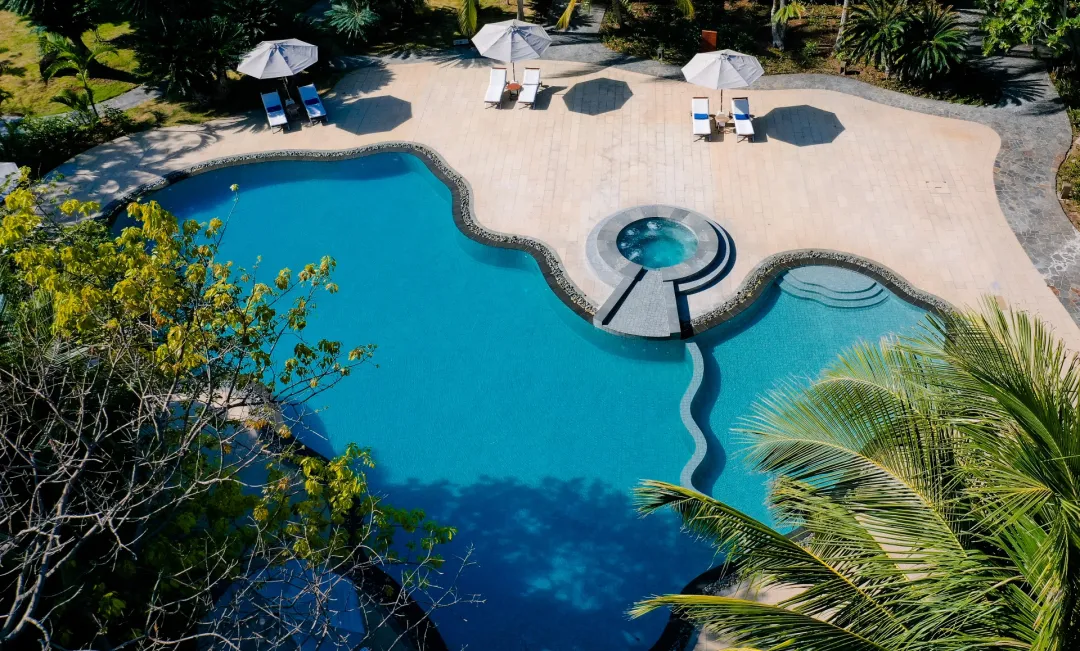Odysseys Travel - Azerai Ke Ga Bay - Aerial View of the Pool