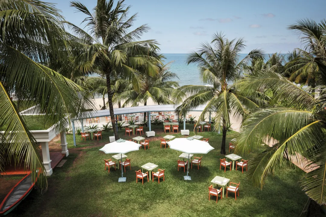 Odysseys Travel - La Veranda Resort Phu Quoc - MGallery Collection - Beach Umbrellas Aerial