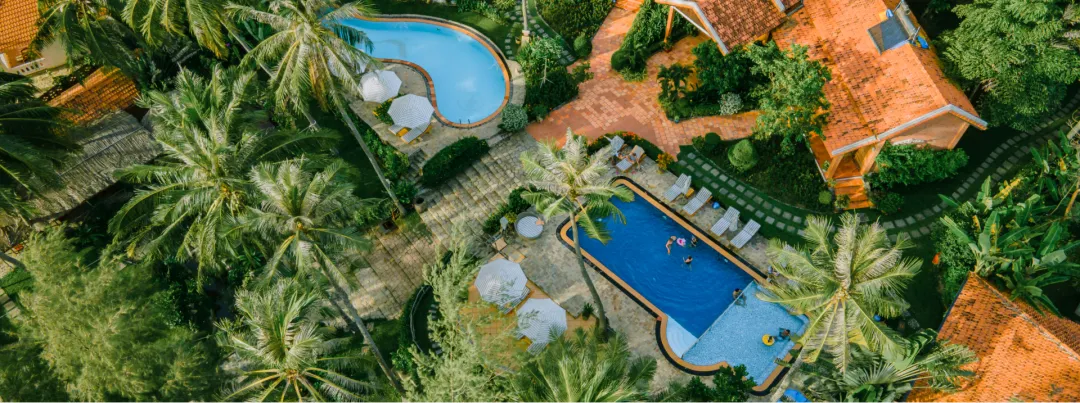 Odysseys Travel - Cassia Cottage Phu Quoc - Pools Aerial View