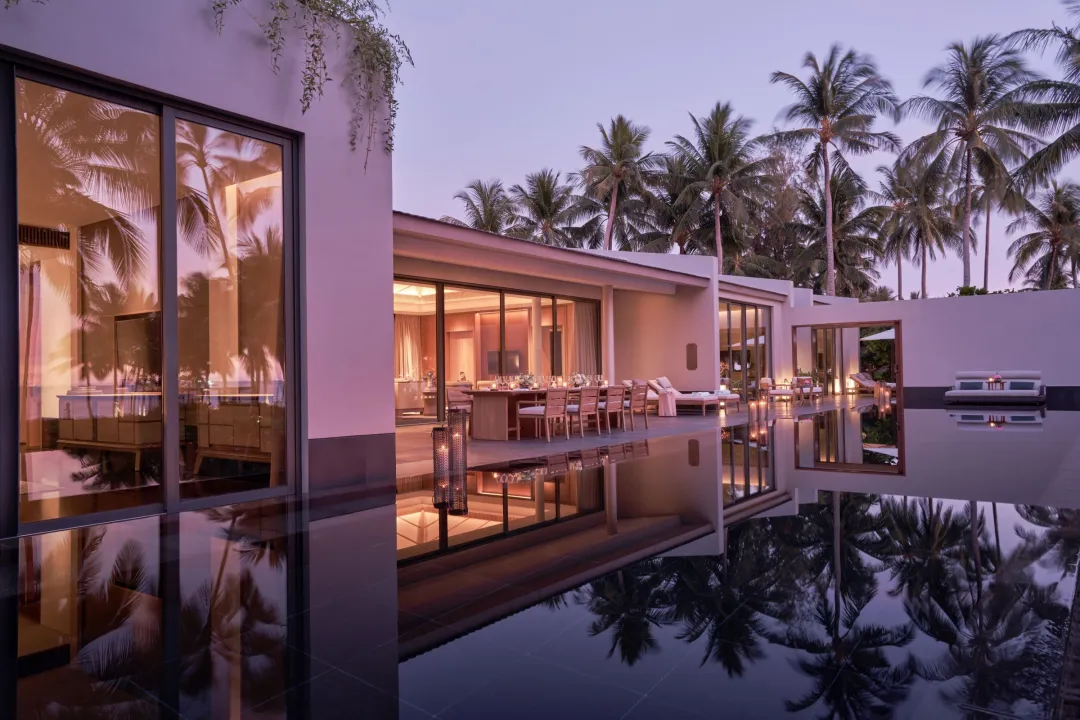 Odysseys Travel - Regent Phu Quoc - Villa Exterior at Dusk