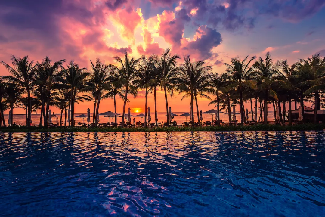 Odysseys Travel - Salinda Resort Phu Quoc Island - Pool at Sunset