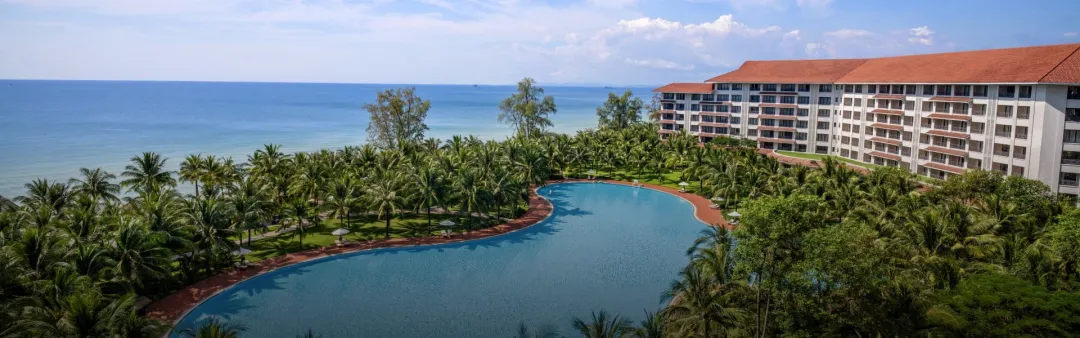 Odysseys Travel - Vinpearl Resort & Spa Phu Quoc - Lagoon and Beach Aerial