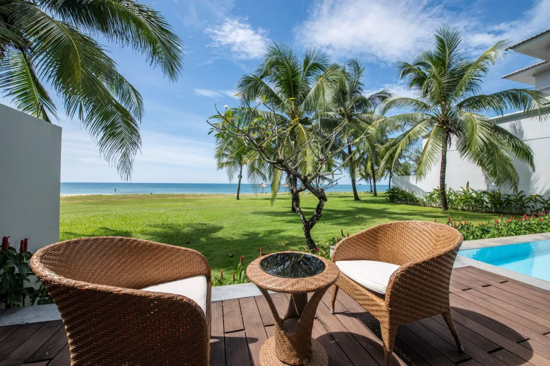 Odysseys Travel - Vinpearl Wonderworld Phu Quoc - Rooms - Ocean Haven Villa Two Bedroom Pool Villa - Terrace Seating Area